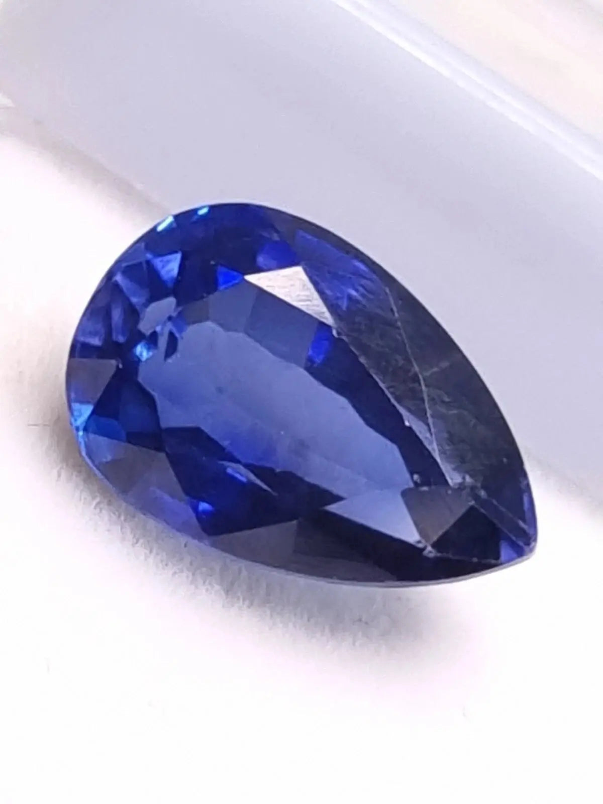 Natural 8.35 Ct AA+ Pear Cut Bright Blue Kashmir Sapphire Certified Gemstone ABC Jewelries